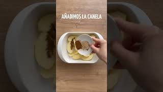 🍏MANZANA ASADA 4 minutos en microondas [upl. by Ahsiral]