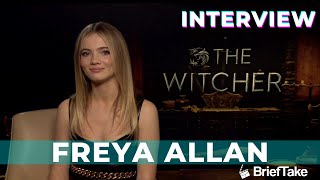 Freya Allan gushes about Henry Cavill The Witcher season 2 interview [upl. by Puklich]