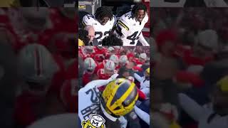 Police stepped in to separate Ohio State amp Michigan players 📹 umgoblueIG [upl. by Adolfo]