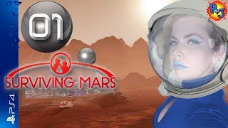 Lets Play Surviving Mars  PS4 Pro Gameplay  Part 1 Power Water and Concrete Oh My PJ [upl. by Neumeyer]