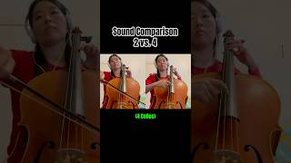 Sound comparison 2 cellos vs 4 cellos cello osolemio [upl. by Dnomar]