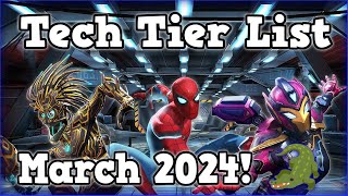 Tech Tier List for March 2024  Marvel Contest of Champions [upl. by Kyl819]