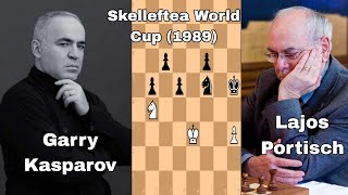 Skelleftea World Cup 1989 Lajos Portisch vs Garry Kasparov [upl. by Revell]