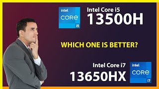 INTEL Core i5 13500H vs INTEL Core i7 13650HX Technical Comparison [upl. by Hsirap]