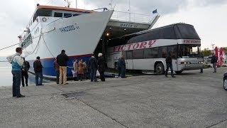 THASSOS  KERAMOTI FERRY BOAT [upl. by Arretak]