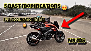 Ns 125 modifications you can do in your ns 125160 and 200  for best modification 😍 [upl. by Eng]