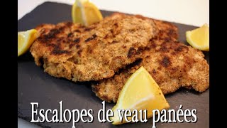 Recette de Escalopes de veau panées facile et rapide [upl. by Atokad23]