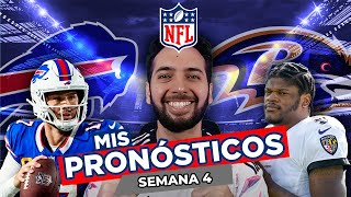 PRONÓSTICOS NFL SEMANA 4 🏈  APUESTAS NFL  PREDICCIONES NFL  APUESTAS DEPORTIVAS [upl. by Georgiana396]