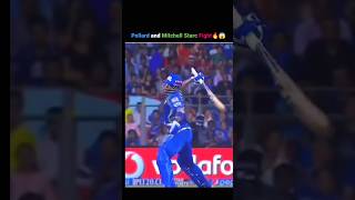 Pollard and Mitchell Starc Fight 🔥😱 shorts cricket cricketshorts [upl. by Aicrop]