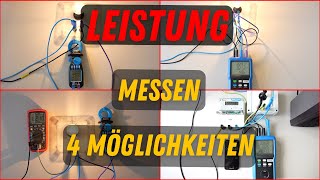 4 Möglichkeiten eine LEISTUNG zu MESSEN  Elektrotechnik [upl. by Mohr]