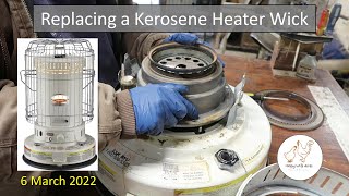 Replacing a Kerosene Heater Wick [upl. by Whitcher]