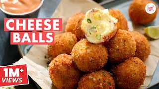 Cheese Balls Recipe  Crispy amp Cheesy Cheese Balls  Homemade Bread Crumbs  Chef Sanjyot Keer [upl. by Star]