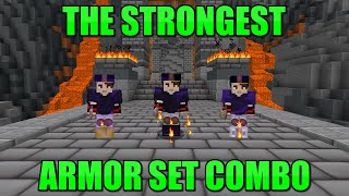 The Strongest Armor Set Combo  Hypixel SkyBlock [upl. by Anauqal]