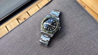 Green Special Edition Tudor Black Bay Heritage Harrods 79230G [upl. by Landri]