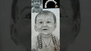 Shrivardhan ❤ cutebaby art sketch short drawing papersmagic 💫 [upl. by Yeneffit980]