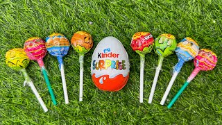 Satisfying Relaxing candy  Unboxing Kinder Yoy AND lollipops  Chocolate Candy Cutting video ASMR [upl. by Tuneberg]