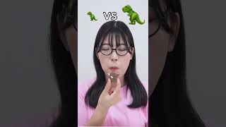 Small dinasor vs Big dinasor eating challenge shortvideofoodchallenge lovehumanity shortvideo [upl. by Laurena393]