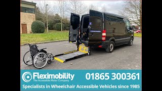 Mercedes Sprinter Wheelchair Accessible  Wheelchair user transfer [upl. by Auqenwahs807]