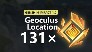 All 131 Geoculus Location in Liyue  Genshin Impact 44 UPDATED BETTER amp FASTER [upl. by Gervais]