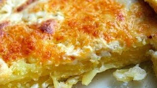 Kartoffelgratin Rezept  Kartoffelauflauf aus rohen Kartoffeln mit Sahne und Käse selber machen [upl. by Inimod70]