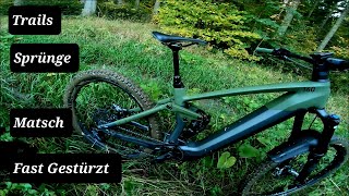 Trails ⛰️ Sprünge 💥 Matsch 🤪 Fast Gestürzt ☠️  Cube Stereo Hybrid 160 TM 2022 [upl. by Erdnaid214]