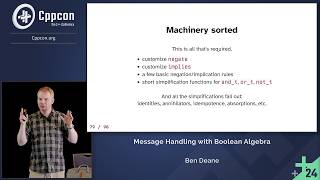 Message Handling with Boolean Algebra  Ben Deane  CppCon 2024 [upl. by Enaffit443]