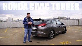 ENG  Honda Civic Tourer  Test Drive and Review [upl. by Ruosnam]