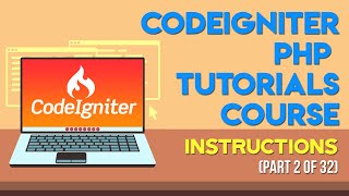 Codeigniter PHP Tutorials in UrduHindi Part 2 Instructions [upl. by Nelyag]