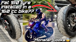 Most modified N160 with 180 sec fat tyre 😱 Full installation video modification [upl. by Harima]