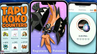 TAPU KOKO Raid Counter Guide  100 IVs Weaknesses amp More [upl. by Dearr]