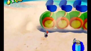 Super Mario Sunshine GC Shine Sprite 8  Gelato Beach  Wiggler Ahoy Full Steam Ahead [upl. by Leiram]