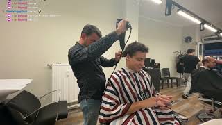 I got a low tapered fade in a random barbershop in Germany [upl. by Ojillek]