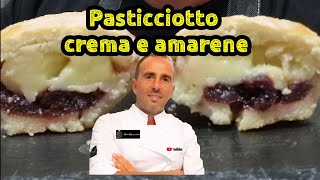 Pasticciotti crema e amarene ricetta spettacolareFatti in casa totalmente a mano senza planetaria [upl. by Torie]