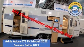 Adria Adora 673 PK Modell 2022 Familienwohnwagen mit Mega viel Platz [upl. by Ahseen]