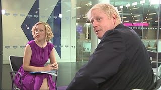 Boris Johnson gets interrupted by his spin doctor  Channel 4 News [upl. by Crellen]