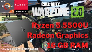 AMD Ryzen 5 5500U \ Radeon Graphics \ Call of Duty Warzone 20 1080p low settings [upl. by Showker62]