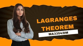 LAGRANGES THEOREM MA3354 [upl. by Nileuqay]