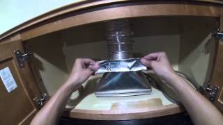 How to Install a Microwave Hood with Exhaust Fan  DIY [upl. by Youlton740]