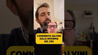 Commento le affermazioni del Ministro Salvini sulla riforma del codice della strada [upl. by Asuncion4]