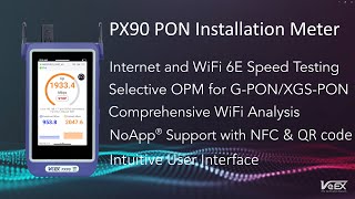 PX90 PON Service Installation Meter  Product Introduction [upl. by Martelle]