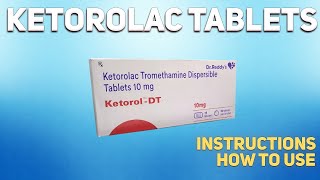 Ketorolac tablets how to use Uses Dosage Side Effects Contraindications [upl. by Aniled]