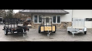 Sure Trac Single Axle Solid Side Utility Landscape Trailer Comparison 2990 GVW [upl. by Breh371]