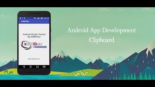 Android Studio Tutorial  Clipboard [upl. by Ahsyekat]