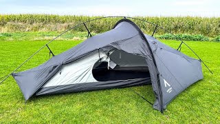 A very UNIQUE backpacking tent  Nortent Vern 1 tent review [upl. by Marquita]