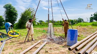 Perfect Borewell Drill for Clean Water  Water Well Hand Rigging  Simple Borehole Drilling Process [upl. by Jeff]