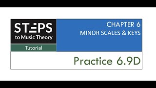 Practice 69D Writing harmonic minor scales without a key signature [upl. by Ominoreg]