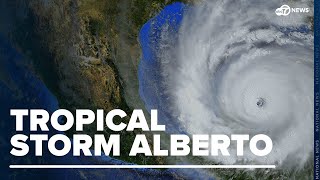 3 dead as Tropical Storm Alberto dumps rain on Texas and Mexico [upl. by Aime]