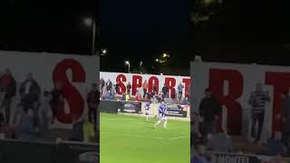 Redditch United 2nd minute goal vs Bromsgrove Sporting nonleague football bromsgrovesporting [upl. by Yalhsa]