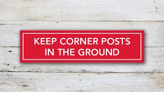 Keep corner posts in the ground [upl. by Aida]