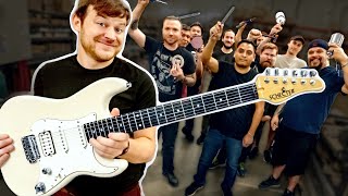 Building an Electric Guitar from Scratch with the pros [upl. by Tattan]